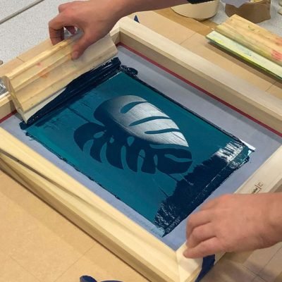 Screen Printing with Paper Stencils