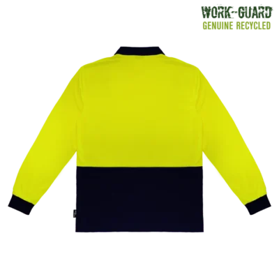 R482X Workguard Recycled Hi Vis Longsleeve Polo