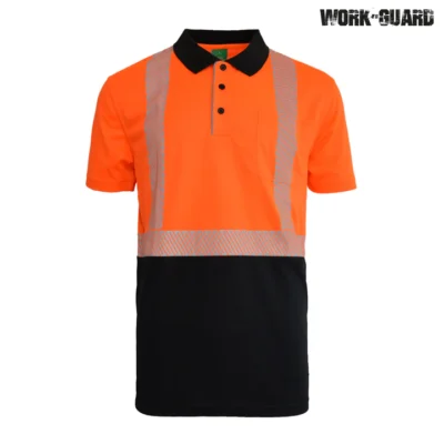 R485X Workguard Recycled Hi Vis Short Sleeve Day/Night Polo